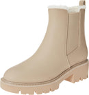 THE DROP WOMEN'S CAMPBELL SHERPA CHELSEA BOOT SIZE: WOMEN 8 - TAUPE - Brand New