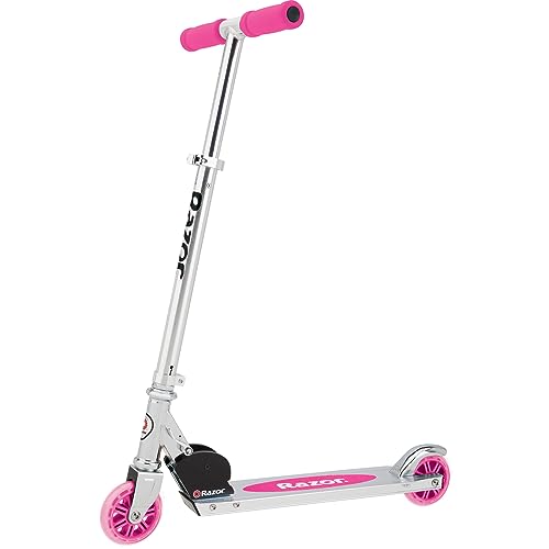 RAZOR A KICK SCOOTER FOR KIDS LIGHTWEIGHT FOLDABLE ALUMINUM FRAME - PINK - Like New
