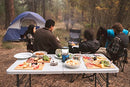 STANSPORT FOLDING CAMP TABLE, 48 X 24 X 29-INCH - WHITE - Like New