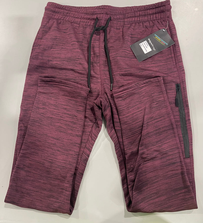 LOGAN AND MARTIN SPORT NYC SPORT JOGGER SWEATPANTS - SIZE: MEN L - WINE HEATHER - Like New