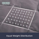 Hug Bud Weighted Blanket - 60" X 80" - 15-lbs - Fits Queen/King Size - Gray - Like New