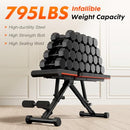 OLIXIS Weight Bench Adjustable Workout Bench for Home Gym B0DK1Q76YL - Black - Brand New