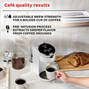 INSTANT POT K-CUP POD COMPATIBLE SINGLE SERVE COFFEE MAKER 8-12OZ - WHITE - Like New