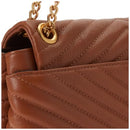 REBECCA MINKOFF EDIE NYLON JUMBO FLAP SHOULDER - CARAMELLO/ANTIQUE BRASS - Brand New