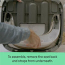 INGENUITY BABY BASE 2-IN-1 BOOSTER FEEDING AND FLOOR SEAT SELF-STORING CASHMERE - Like New