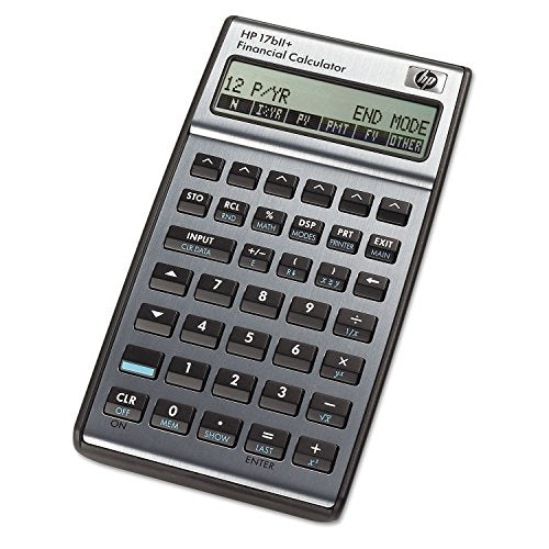 HP 17BIIPLUS 17bII+ Financial Calculator, 22-Digit LCD Silver New