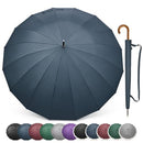 G4Free 54 Inch Large Umbrella Auto Open Golf Umbrella Rain B0BXCTCNP3 - Black - Brand New