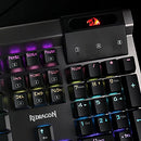 Redragon K563 Surya RGB Backlit Mechanical Gaming Keyboard Blue Switches Black - Like New