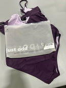 LIVE LIFE ON THE BEACH ONE PIECE SWIMSUIT - SIZE: WOMEN M - DARK PURPLE - Like New