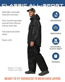 FROGG TOGGS Men's All-Sport 3-Layer Waterproof Rain Suit - Black/Black - XL - Brand New