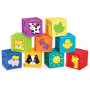 Kidoozie Squeak 'n Stack Blocks Baby Activity Toy for Early Learning - Like New