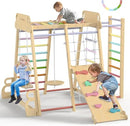 BlueWood Upgraded Indoor Jungle Gym 9-in-1 Playground Kids Climbing Toys - Like New