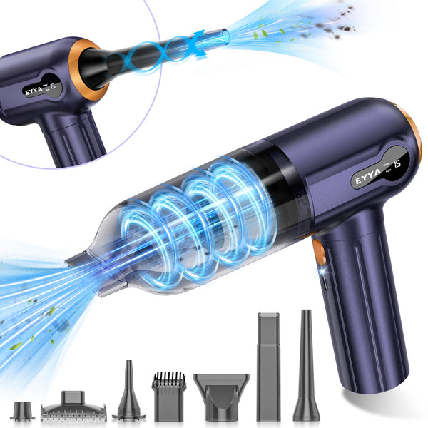 EYYA HANDHELD CAR VACUUM CLEANER CORDLESS 15000PA HIGH VC-01B - PURPLE - Like New