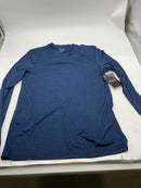 GALAXY BY HARVIC PULLOVER HEATHER KNIT SHIRT MEN'S - SIZE: MEN L - NAVY - Brand New