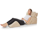 ALLSETT HEALTH 4 PC BED WEDGE PILLOWS SET ORTHOPEDIC WEDGE PILLOW MEMORY FOAM - Brand New