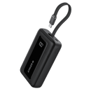ANKER POWER BANK(20,000 MAH, BUILT-IN USB-C CABLE) - BLACK - Like New