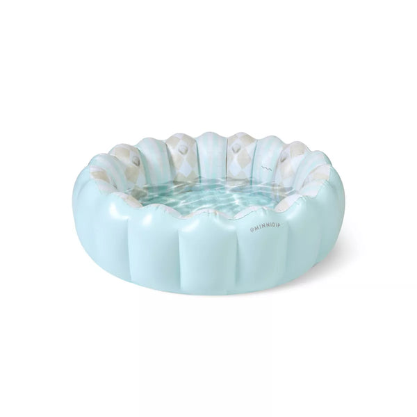 MINNIDIP EXCLUSIVE RESORT COLLECTION TUFTED POOL 35 GAL - CHAMBRAY BLUE SHELL - Like New