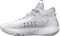 UNDER ARMOUR UNISEX HOVR HAVOC 5 CLONE TEAM 3024979-102 WHITE/BLACK 12 Like New