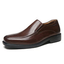 La Milano Men's Oxfords Classic Modern Round Captoe Shoes, W-1-brown, 13 X-Wide - Like New