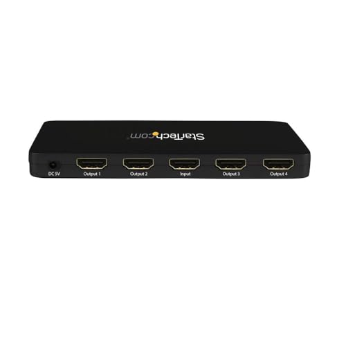 StarTech.com 4K HDMI Splitter 4k 30Hz 4 Port Aluminum Backward Compatible - Like New