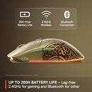 STEELSERIES GAMING MOUSE CS2 DRAGON LORE EDITION 2.4GHZ/BLUETOOTH M-00019 - GOLD - Like New