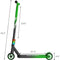 GOTRAX ST Pro 200 Stunt Scooters for Beginner, High Impact Wheel - Green/Black Like New