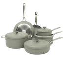 SUR LA TABLE KITCHEN POTLUCK PORCH 10 PIECE PFA FREE CERAMIC NONSTICK-BISQUE - Like New