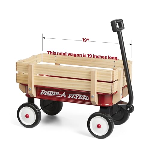 Radio Flyer My 1st Steel & Wood Wagon, 19" Long Toy Wagon for Kids 1.5+, Red - Like New