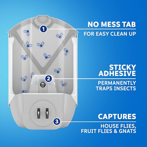 ZEVO FLYING INSECT TRAP REFILL CARTRIDGES, FLY TRAP, FRUIT FLY TRAP - 2 PACK Like New