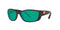 Costa Del Mar Men's Fisch Rectangular Sunglasses -Tortiose/Green Mirror - Like New