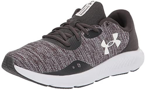 UNDER ARMOUR MEN'S CHARGED PURSUIT 3 TWIST RUNNING SHOE GRAY/WHITE SIZE MEN 12 - Like New