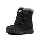 COLUMBIA WOMEN'S ICE MAIDEN SHORTY SNOW BOOTS WOMEN 10.5 BLACK/COLUMBIA GREY - Like New