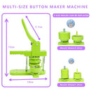 DCBADGE BUTTON MAKER MACHINE MULTIPLE-SIZES KIT WITH - Scratch & Dent