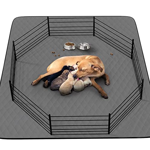 COOLSHIELDS WASHABLE PUPPY DOG PEE PAD, 48" X65" EXTRA LARGE WATERPROOF - GREY - Brand New