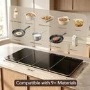 KIABEE ELECTRIC WARMING TRAY FOR BUFFET PARTY 4 PANELS GLASS TOP HEATING PLATE - Like New