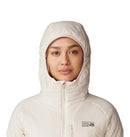 MOUNTAIN HARDWEAR WOMEN'S KOR STASIS HOODY - SIZE: WOMEN LARGE - TALC - Brand New
