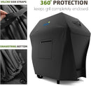 Nestl BBQ Grill Cover with Front Zipper Pocket Waterproof Gas, 72 Inch - Black - Like New