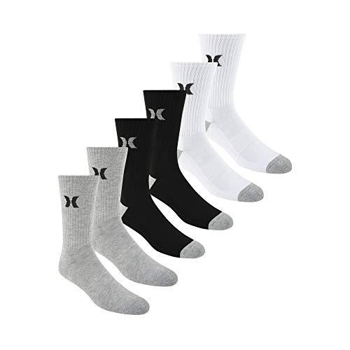 Hurley Men's Crews Socks Men10/Auuk M9/EU M44/Jp28  Assorted Coconut Milk - Like New