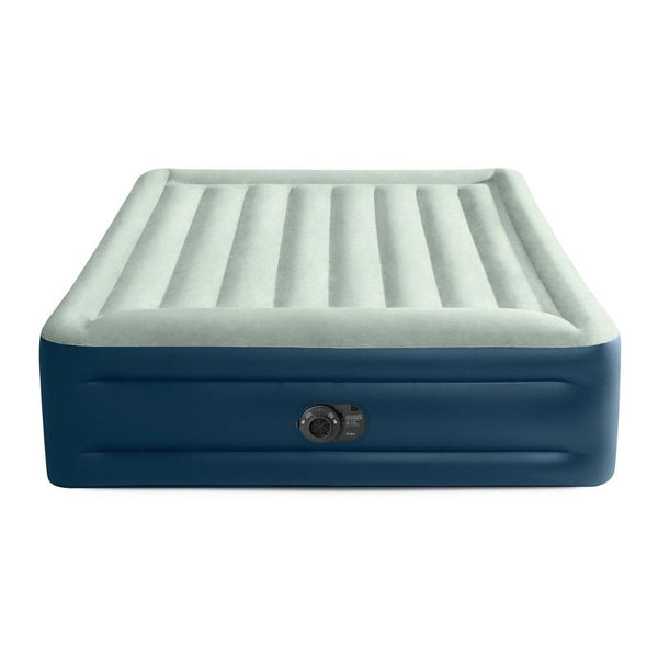 INTEX ELEVATED 18" PILLOW REST QUEEN AIR MATTRESS, INTERNAL - Scratch & Dent