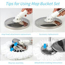 DAMGOLOZA Hand Free Household Spin Mop Bucket Wringer Set, 20QT - Blue - Brand New