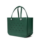 BOGG BAG ORIGINAL EXTRA LARGE TOTE BAG - HUNTER GREEN/WHITE BUTTONS - Like New