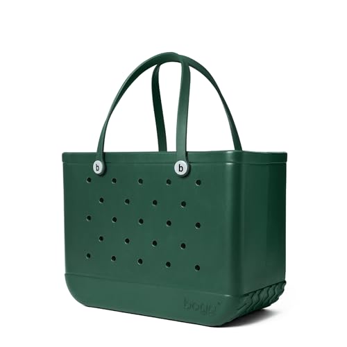 BOGG BAG ORIGINAL EXTRA LARGE TOTE BAG - HUNTER GREEN/WHITE BUTTONS - Like New