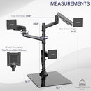 VIVO VESA Arm Triple Ultrawide Monitor Desk Stand Up To 49" STAND-V300FG Black - Brand New