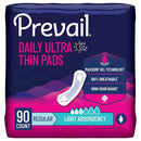 Prevail Incontinence Bladder Control Pads Light Absorbency Regular 90 Count - Brand New