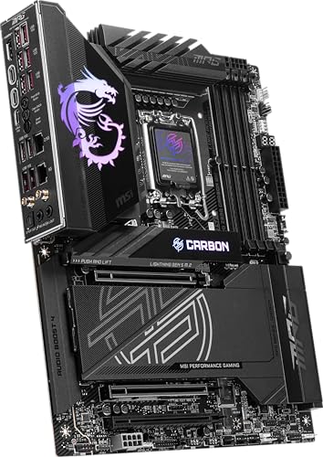 MSI MPG X870E CARBON WIFI GAMING MOTHERBOARD AM5, DDR5, PCIE 5.0 - BLACK - Like New