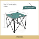 ARROWHEAD OUTDOOR 26” (66CM) PORTABLE CAMPING FOLDING TABLE KKS0228U - GREEN - Like New