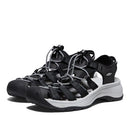 1026150 KEEN ASTORIA WEST CLOSED TOE SANDALS - SIZE: WOMEN 7 - BLACK/GRAY - Like New