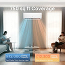 TURBRO LAPLAND 12,000 BTU SINGLE ZONE MINI SPLIT AC R32 707-SU-LL12K11 - WHITE - Brand New