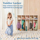 ECR4Kids STREAMLINE 5-SECTION TODDLER COAT LOCKER CLASSROOM FURNITURE WHITE WASH - Like New