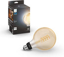 Philips Hue Smart 60W G40 Filament LED Bulb, White Ambiance Warm-to-Cool Light - Like New